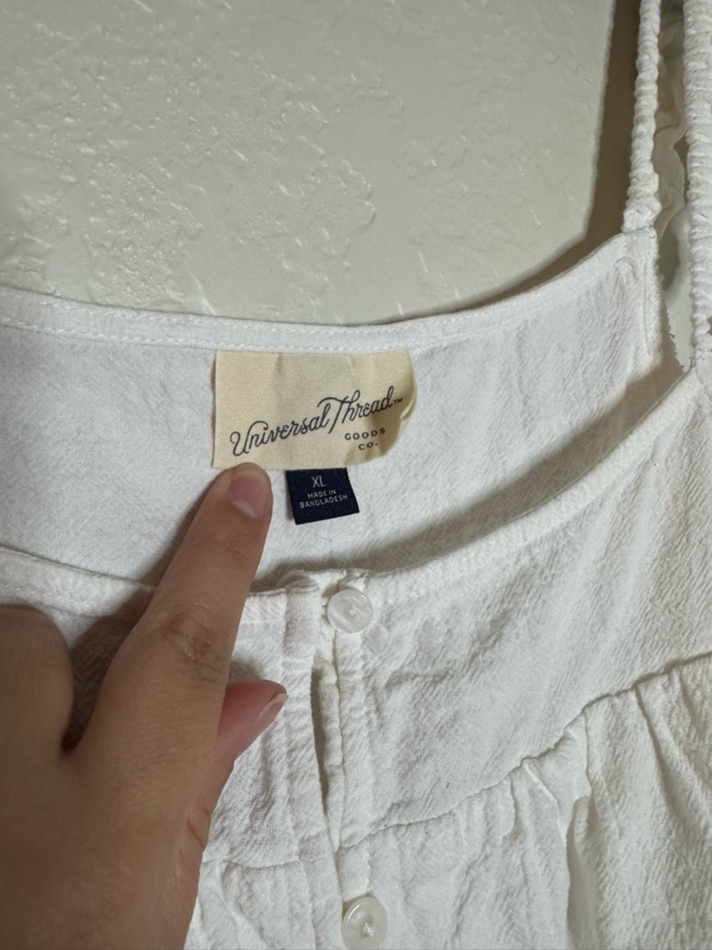 Universal Thread White Button-Front Sundress with Twisted Straps - Picture 4 of 10